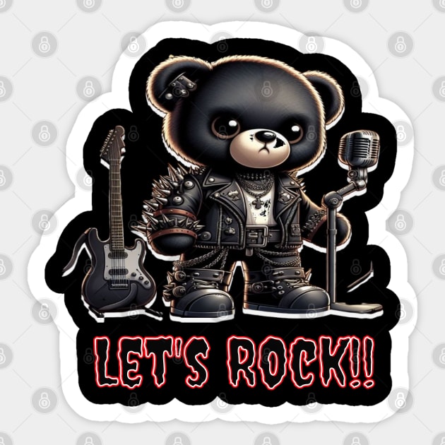 Let's rock Sticker by Out of the world